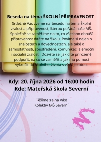 Beseda na téma školní připravenost